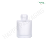 Flat shoulder frosted Glass Dropper Bottle