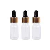 Clear Frosted Round Empty Glass Bottle with Black Silicon Teat