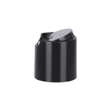 Large Black Glossy Disc-Top Cap for PET Bottles