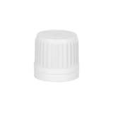 White Ribbed Screw Cap for PET Bottles