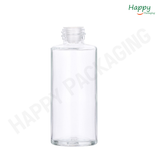 Clear Flat Shoulder Glass Dropper Bottle