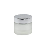 Clear Frosted Round Empty Glass Cosmetic Cream Container jar