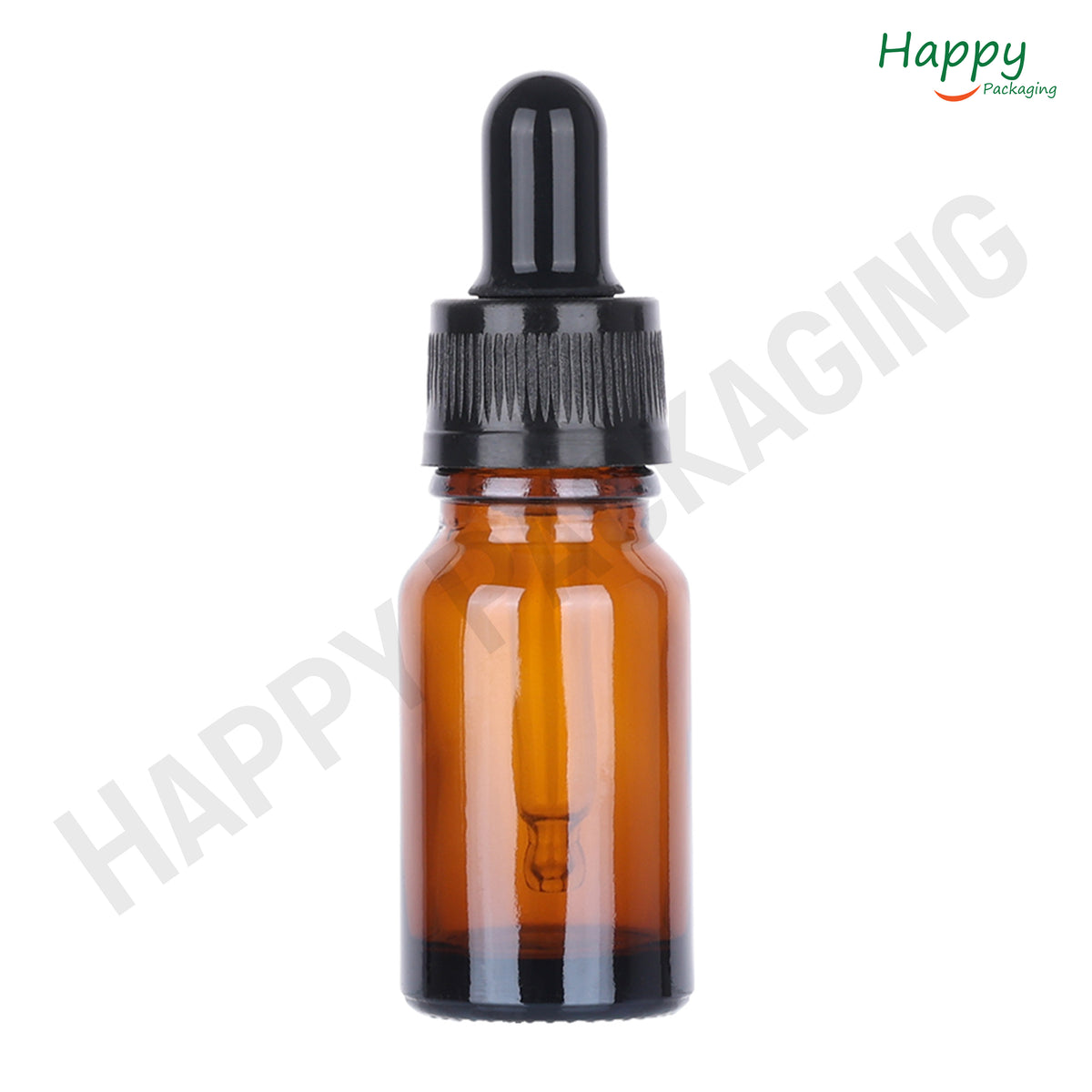 Amber Round  Glass Dropper Bottle with Knurling Silicon Sleeve