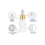 Clear Frosted Round Empty Glass Bottle with White Silicon Teat