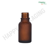 Amber Frosted Glass Dropper Bottle