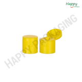Classic Yellow Flip-Top Plastic Cap