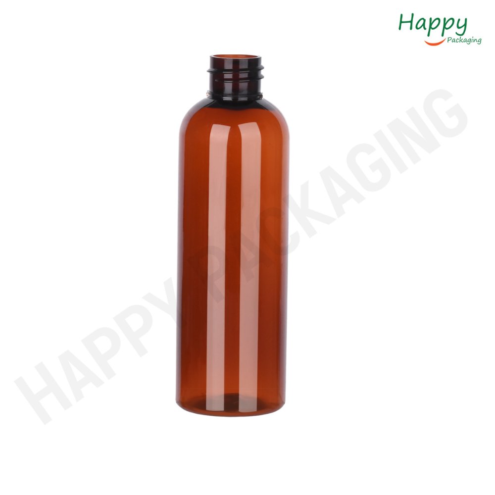 AMBER ROUND PET BOTTLE