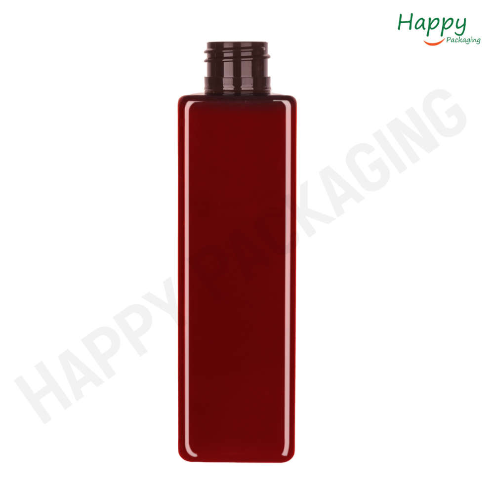 AMBER SQUARE PET BOTTLE