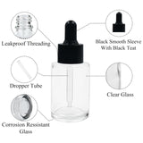 Clear Flat Shoulder Round Empty Glass Bottle with Smooth Sleeve