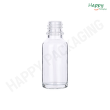 Clear Round Glass Dropper Bottle