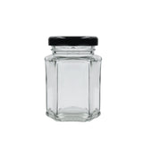 Salsa Glass jar with Air Tight Black Lid for Kitchen Dried Masla Storage Jar