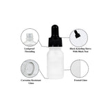 Clear Frosted Round Empty Glass Bottle with Knurling Sleeve