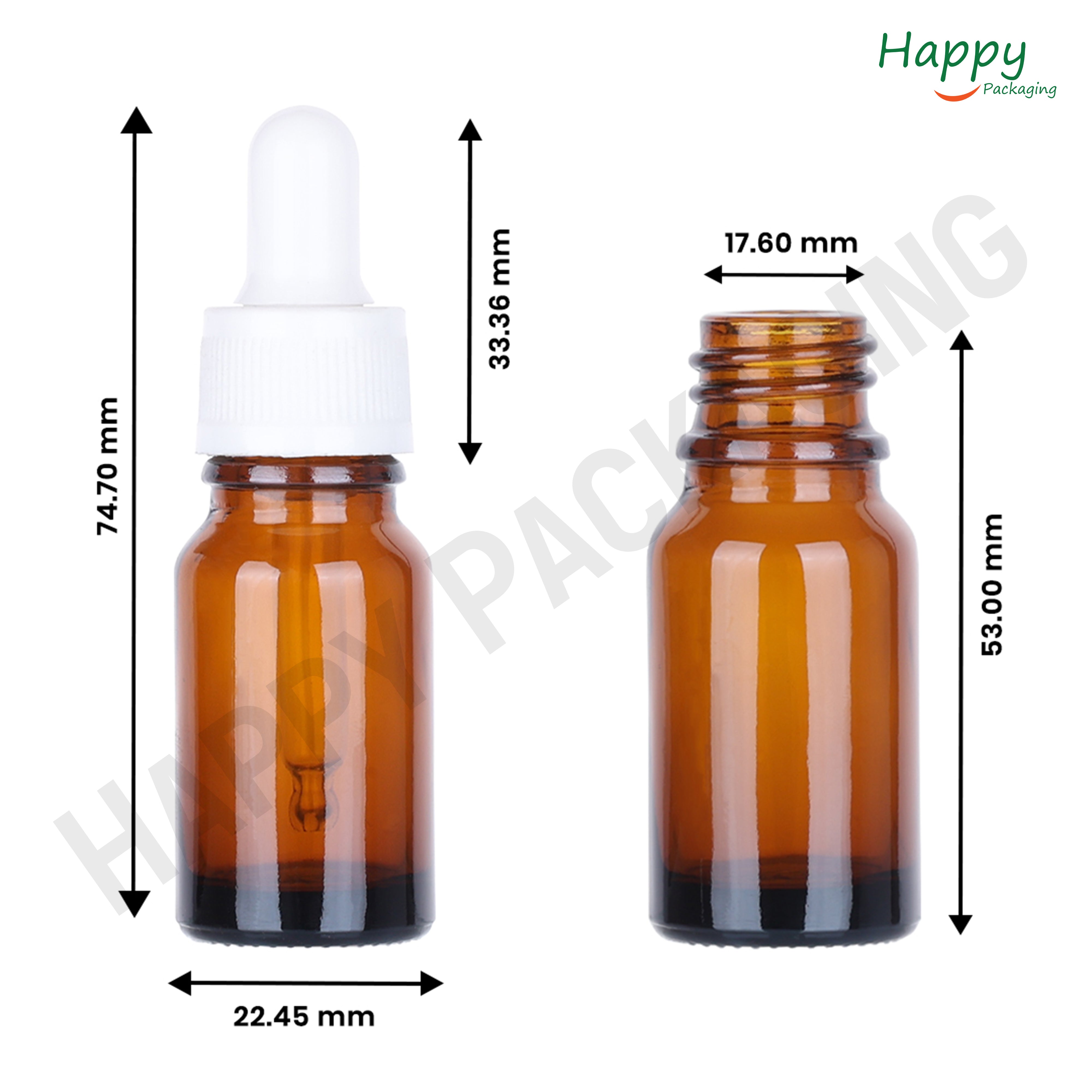 Amber Round  Glass Dropper Bottle with Knurling Silicon Sleeve