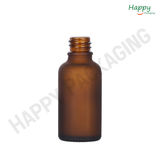 Amber Frosted Glass Dropper Bottle