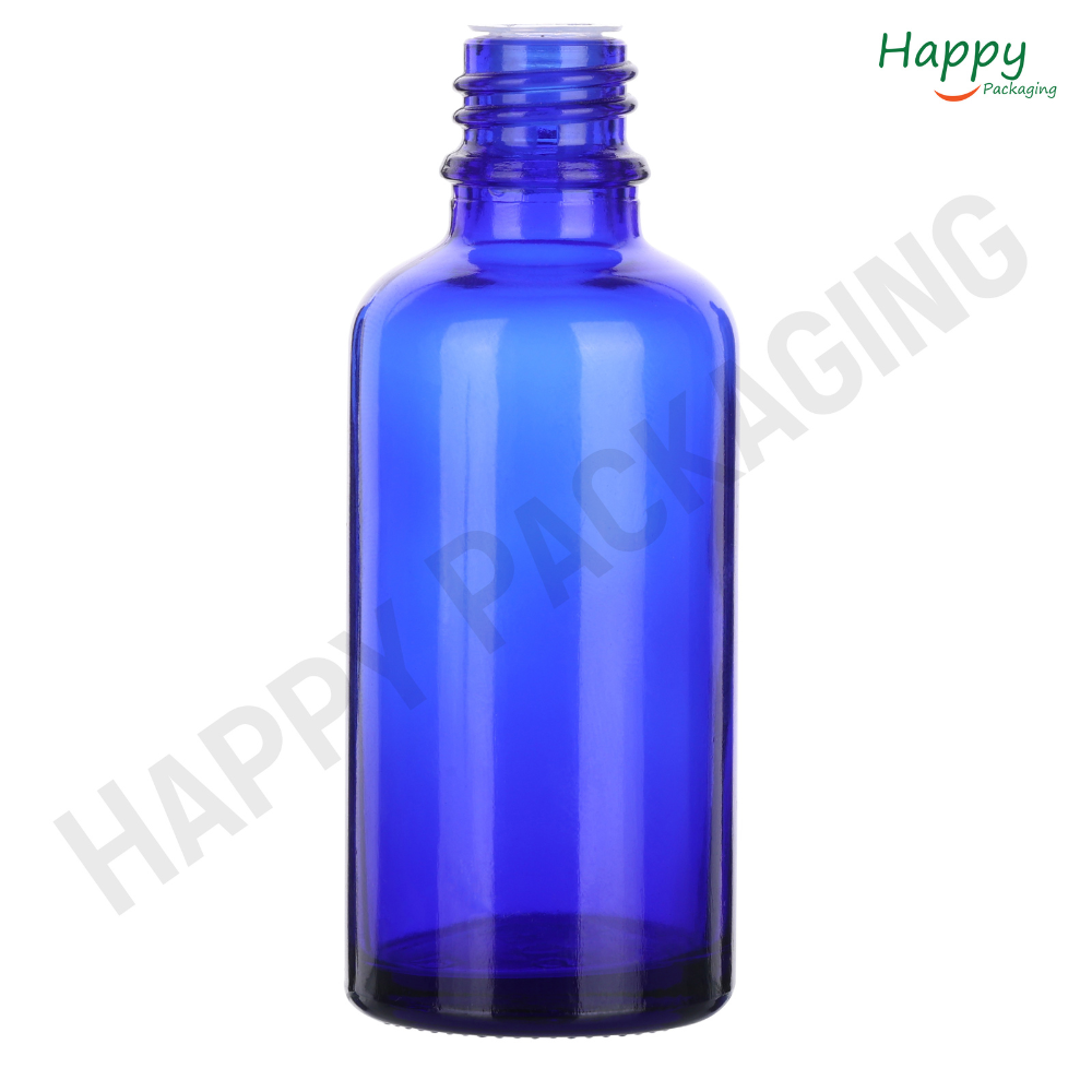 Blue Clear Dropper Glass bottle