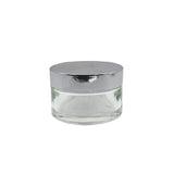 Clear Round Empty Glass Cosmetic Cream Container jar