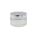 Clear Frosted Round Empty Glass Cosmetic Cream Container jar