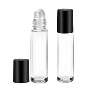 Clear Glass Roll on bottle  Plastic