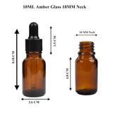 Amber Round Glass Dropper Bottle with Smooth Silicon Sleeve