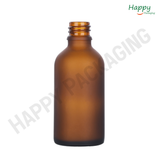 Amber Frosted Glass Dropper Bottle