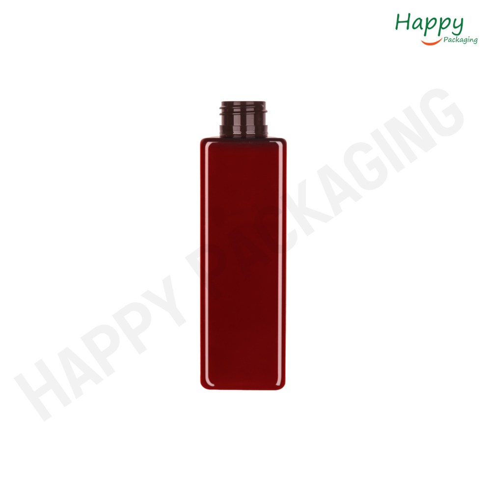 AMBER SQUARE PET BOTTLE