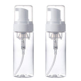 Happy Packaging  Clear Bottle Dispenser, Empty Foam Pump Bottles for Refillable Travel Hand Soap Foaming, Shampoo