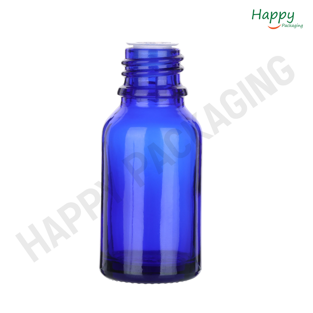 Blue Clear Dropper Glass bottle