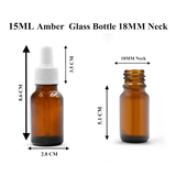 Amber Round  Glass Dropper Bottle with Knurling Silicon Sleeve