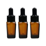 Amber Square Empty Glass Bottle with Smooth Sleeve