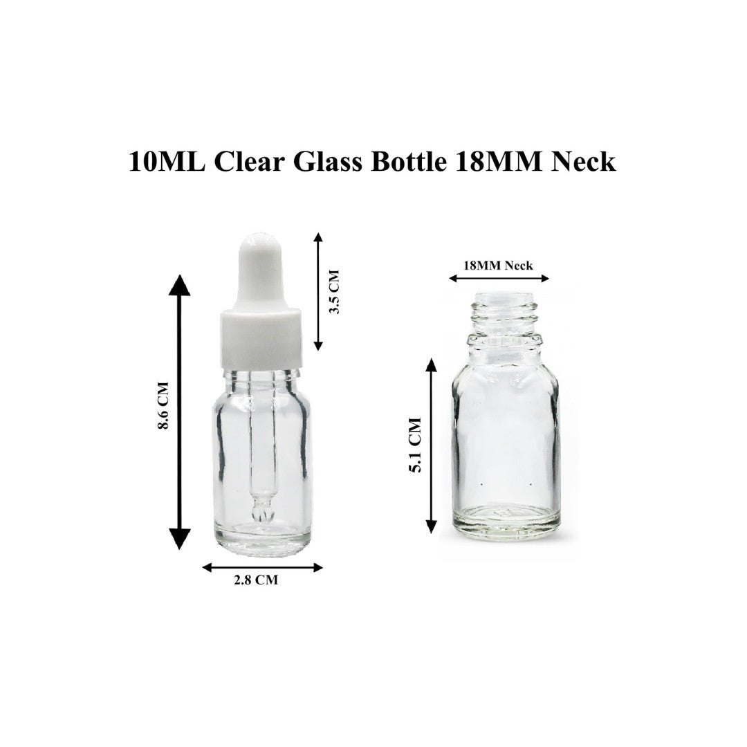 Clear Round Glass Dropper Bottle with Sleeve and Teat