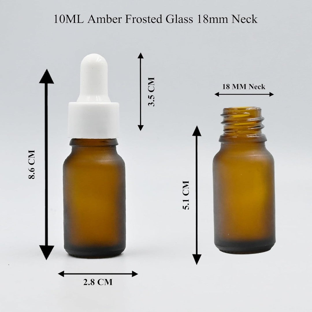 Amber Round Frosted Empty Glass Bottle with Smooth Sleeve