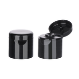 Black Glossy Flip-Top Cap for PET Bottles