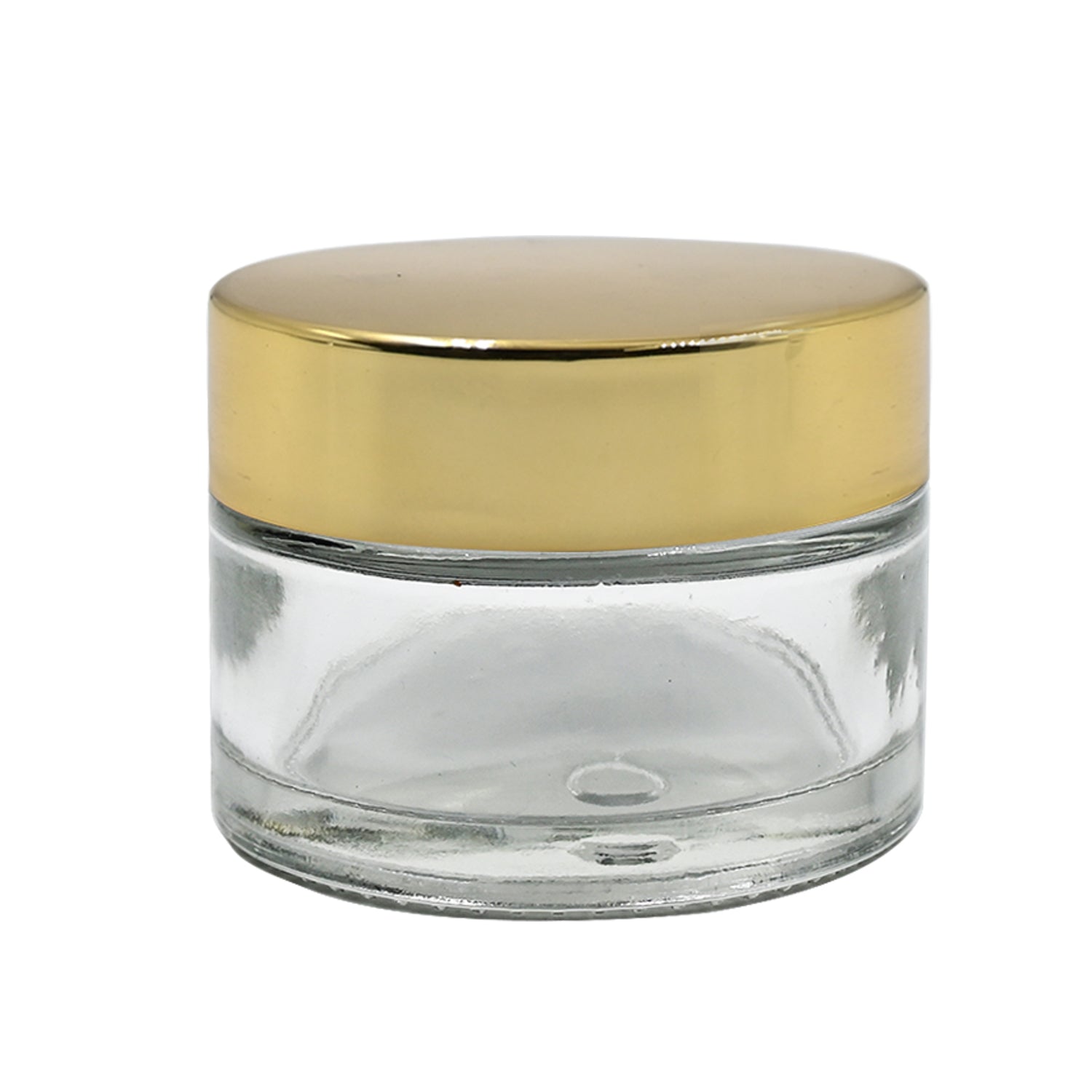 Clear Round Empty Glass Cosmetic Cream Container jar