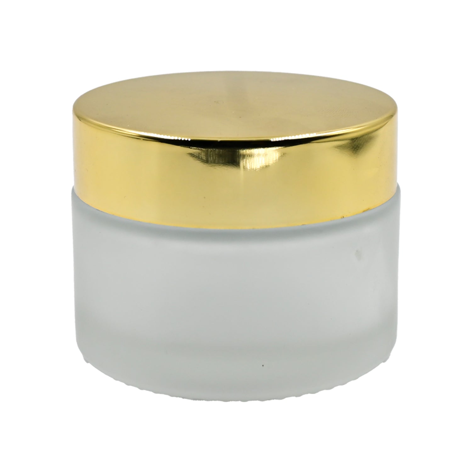 Clear Frosted Round Empty Glass Cosmetic Cream Container jar