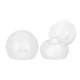 White Glossy Cosmetic Jar PET bottle Cap with Inner Flip-Top Lid