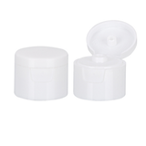 White Glossy Tall Flip-Top PET Bottle Caps