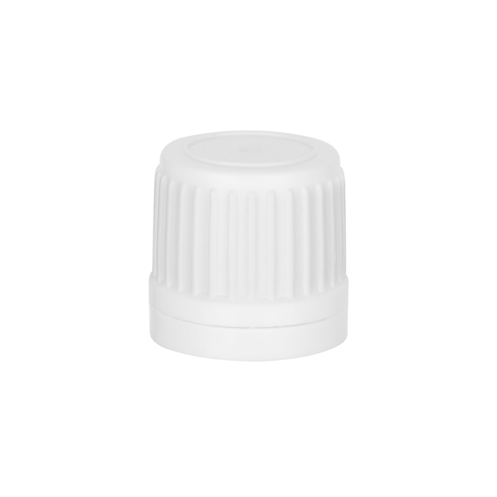 White Ribbed Screw Cap for PET Bottles
