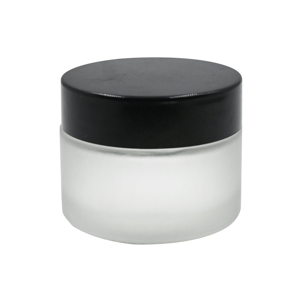 Clear Frosted Round Empty Glass Cosmetic Cream Container jar