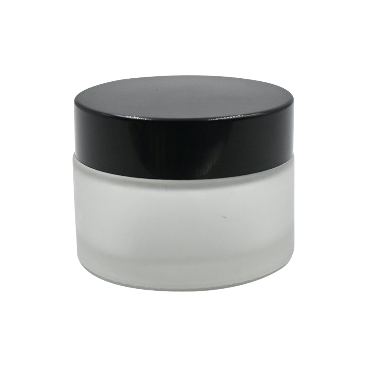 Clear Frosted Round Empty Glass Cosmetic Cream Container jar