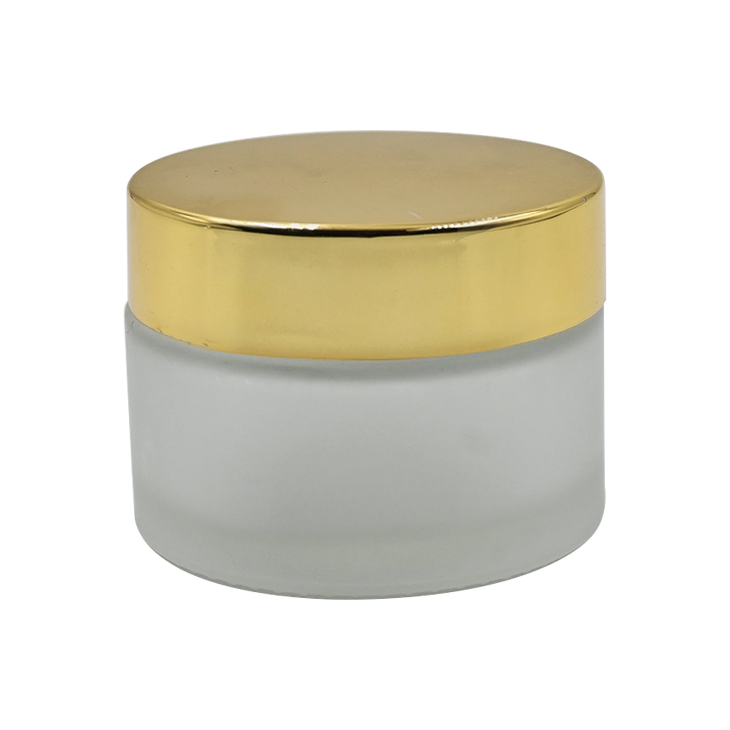 Clear Frosted Round Empty Glass Cosmetic Cream Container jar