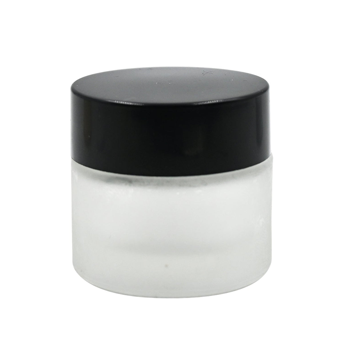 Clear Frosted Round Empty Glass Cosmetic Cream Container jar